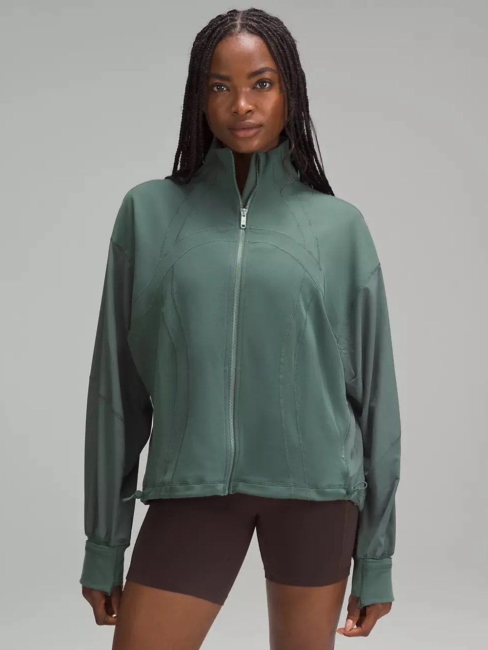 Lululemon relaxed define jacket in dark forest